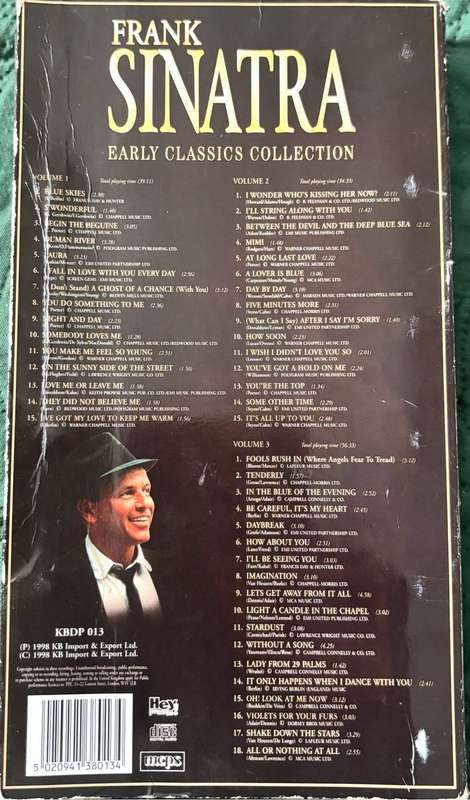 Frank Sinatra Early Classics Collection Ultimate 3 CD Box Set 1998 Import