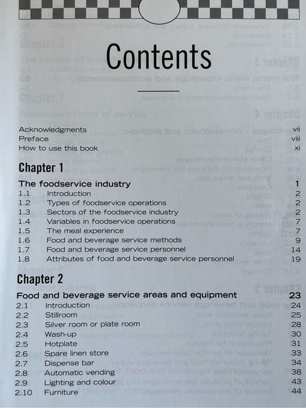 Food and Beverage Service 6th Edition Dennis Lillicrap, John Cousins