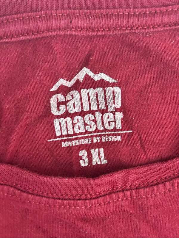 Lot of Two Camp master Graphics T-shirts XXXL white and red