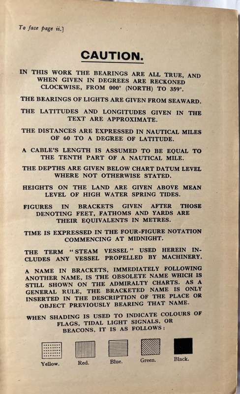 South Indian Ocean Pilot Madagascar, Iles, Comores, 6th Edition 1946