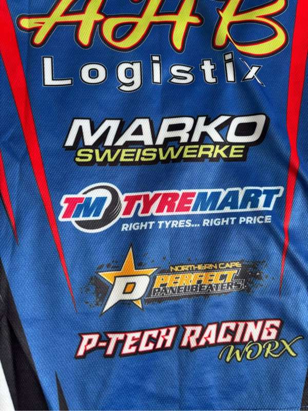 Racing Shirt Andries Brand 12 Blue Full Print front and back