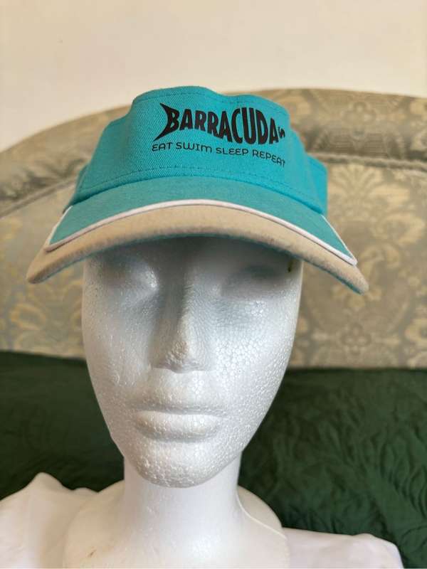Barracuda Visor Hat Eat Swim Sleep Repeat Vintage