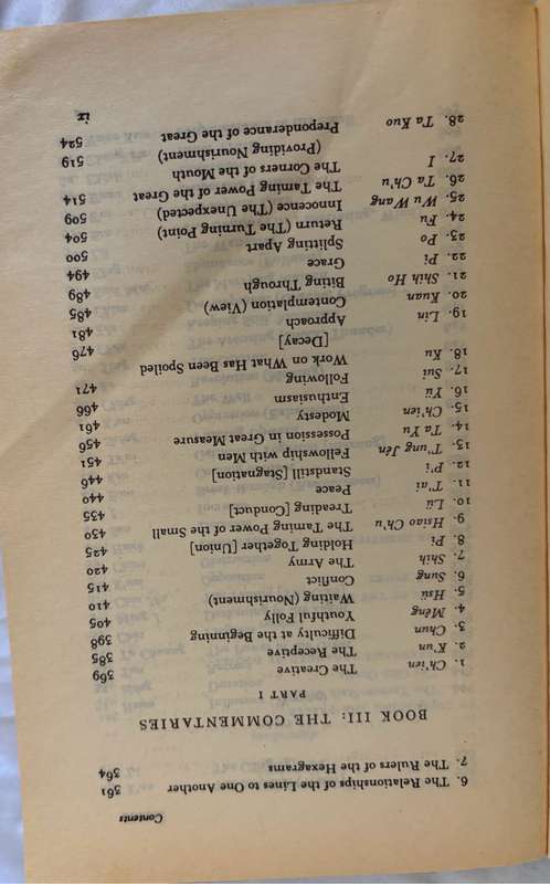 I Ching or Book of Changes Classic Collectable 1989 The Richard Wilhelm translation