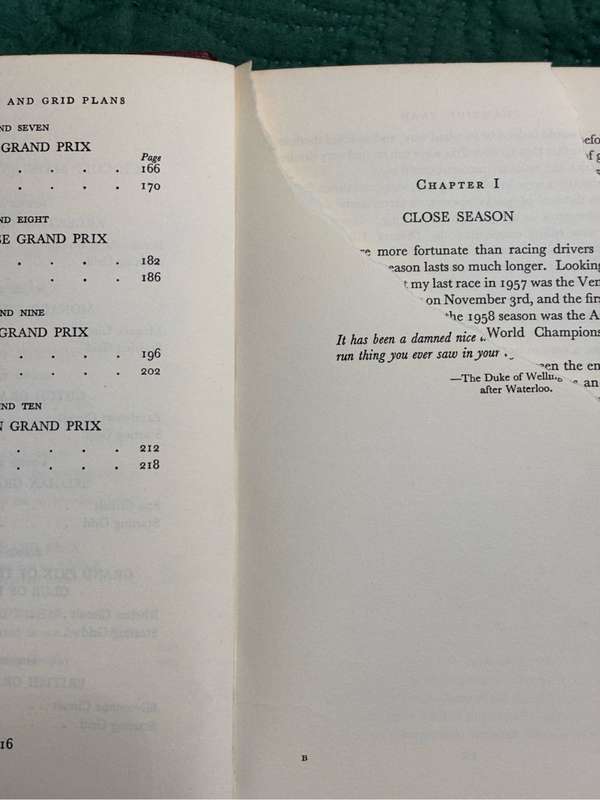 Champion Year Battle for Drivers World Title Mike Hawthorn 1959 signed