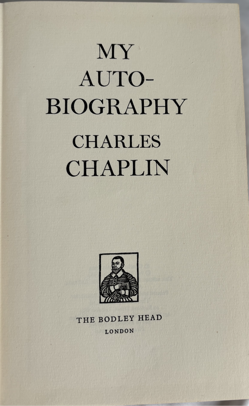 Charles Chaplin My Autobiography 1964 1st Edition Hardcover Rare