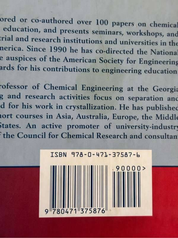 Elementary Principles of  Chemical Process 3rd Edition Richard M Felder no cd