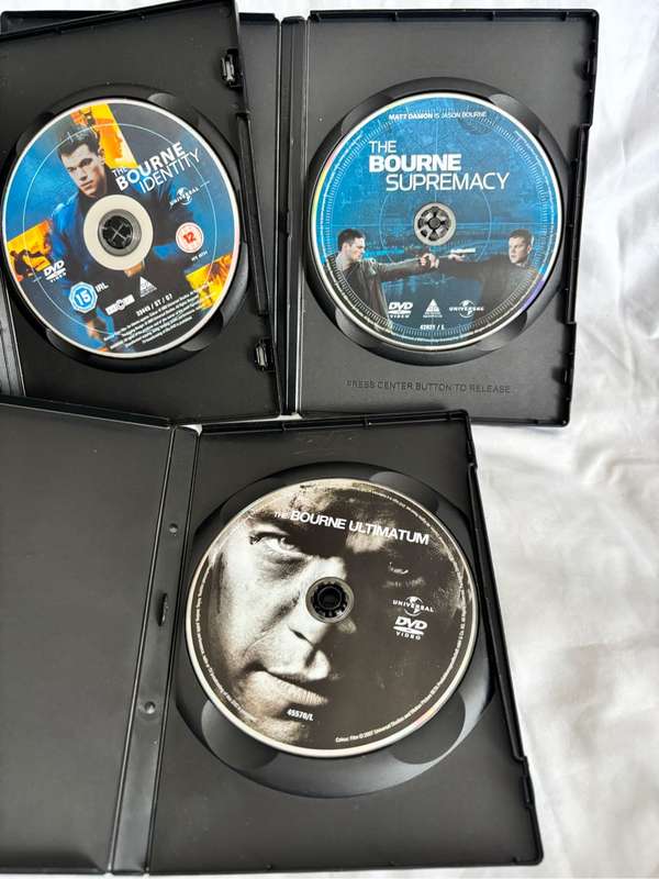 Bourne Identity 3 DVD Movie Combo