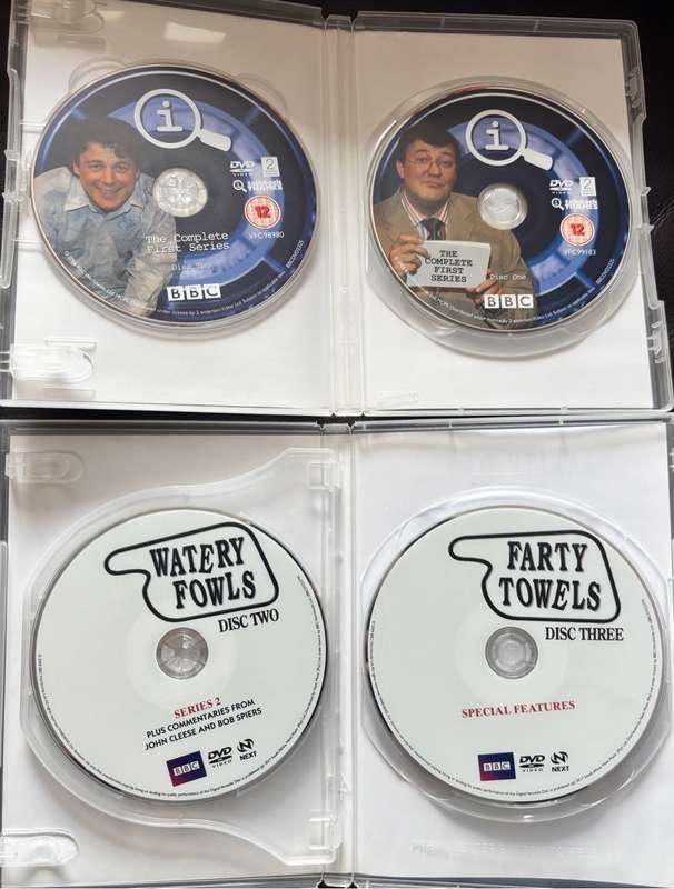 Television Series x2 Faulty Towers Complete & iQ 1st Series BBC