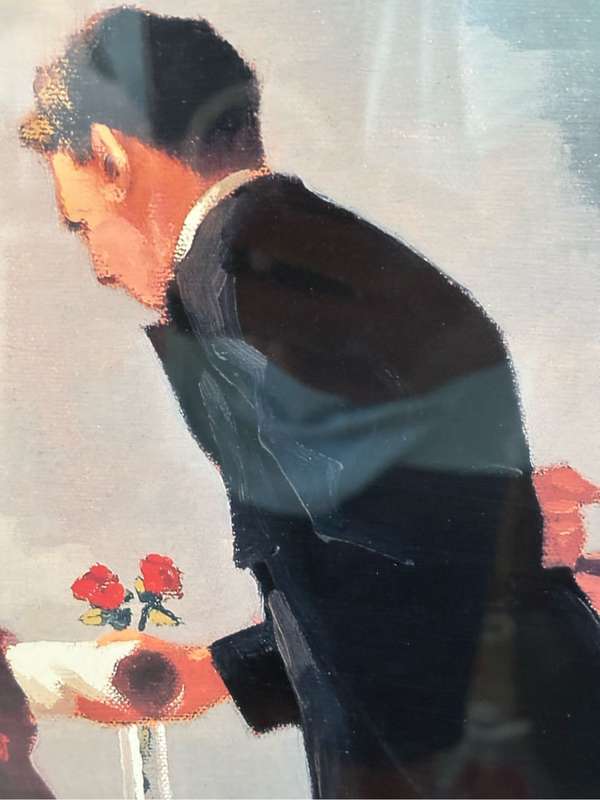 Jack Vettriano Art Print Elegy for the Dead Admiral Framed Glass 68xm x 90xm