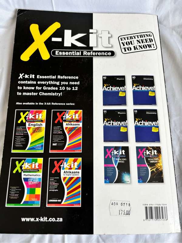 X-Kit Essential Reference Chemistry Grade 10 to 12