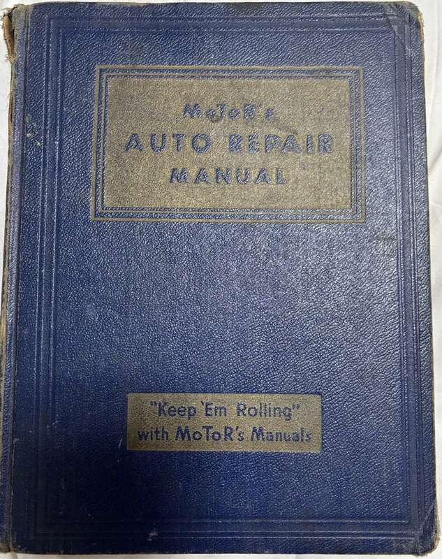 Motors Auto Repair Manual 1935-1948 Rare Collectable car
