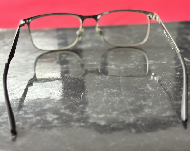 Ray-Ban Eyewear Eyeglass Silver and Black small RB 1052 4055 49-15 130
