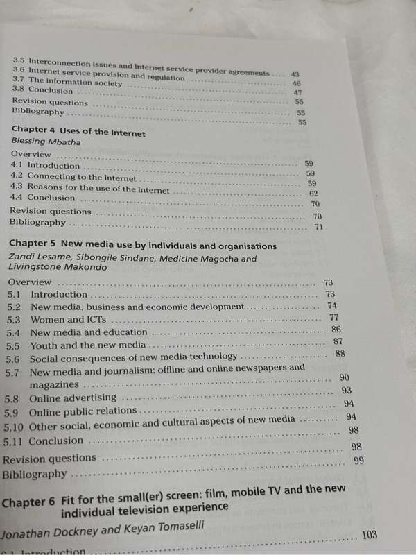 New Media in the Information Society Zandi Lesame Blessing Mbatha