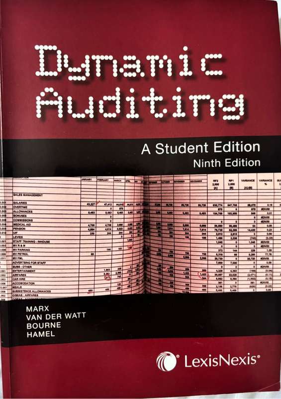 Dynamic Auditing 9the Edition Marx, Van Der Watt, Bourne, Hamel