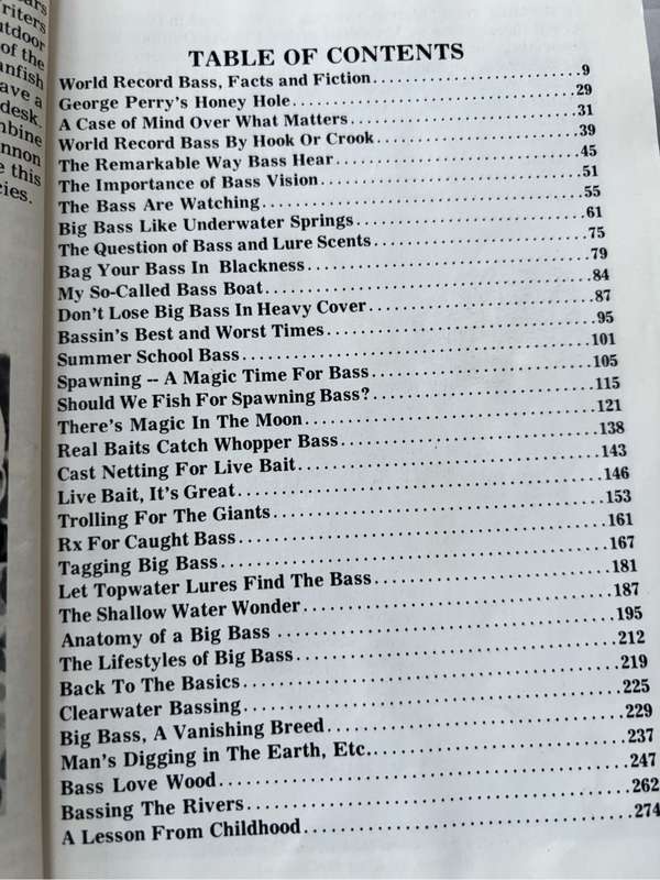 Hannons Big Bass Magic 1st Edition 1986 Sought After Fishing Book