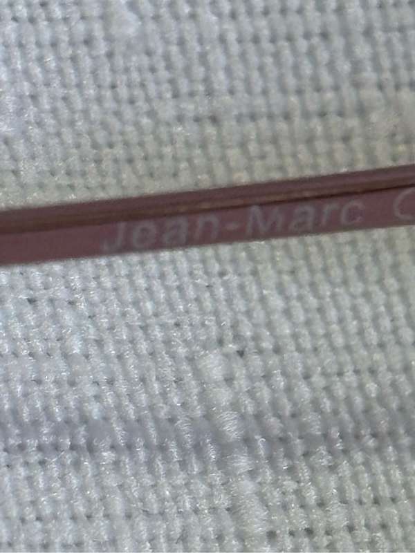Jean-Marc Eyewear Frame Pink Metal Rare Vintage