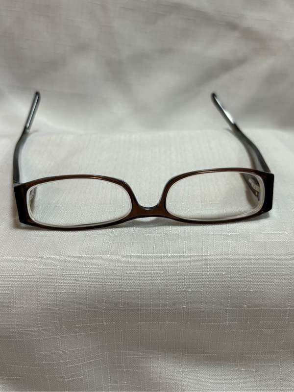 Orion Eyeglass Frame Brown Plastic Frame Gold Name on Sides 51[]16 135