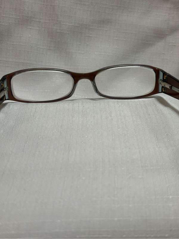 Orion Eyeglass Frame Brown Plastic Frame Gold Name on Sides 51[]16 135