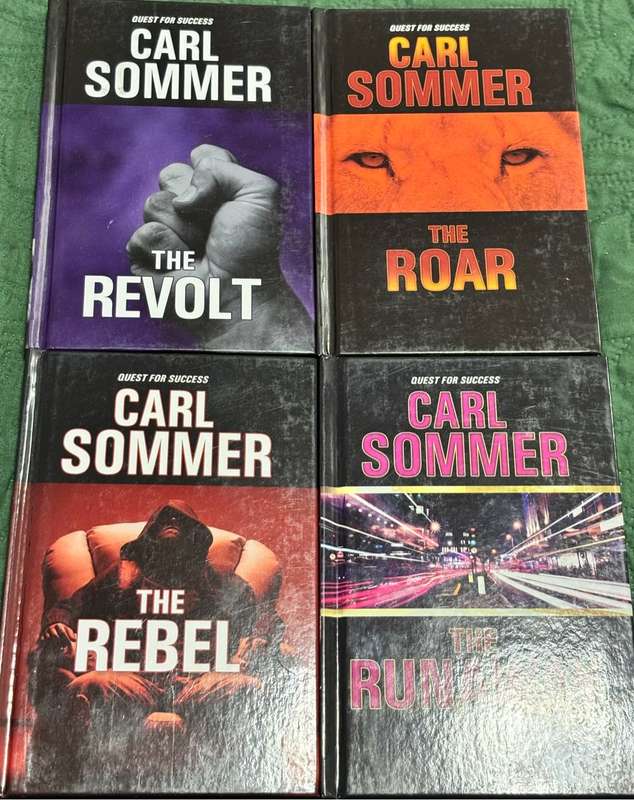 Carl Sommer x 4 Books Revolt, Runaway, Roar, Rebel 2009 1st Editions Hardcover