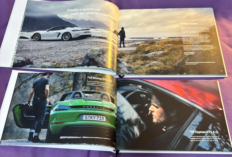 Porsche Books x 2, 718 Spyder & 78 GTS 4.0 Models