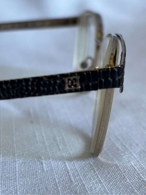 Escada Eyewear Frame Gold Metal and Black