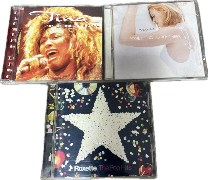 CD Lot Madonna, Roxette and Tina Turner Collection
