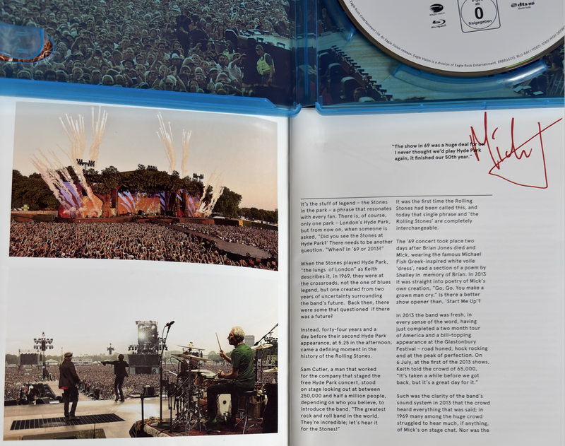 Rolling Stones Blu-ray Sweet Summer Sun Hyde Park Live Collectable Rare