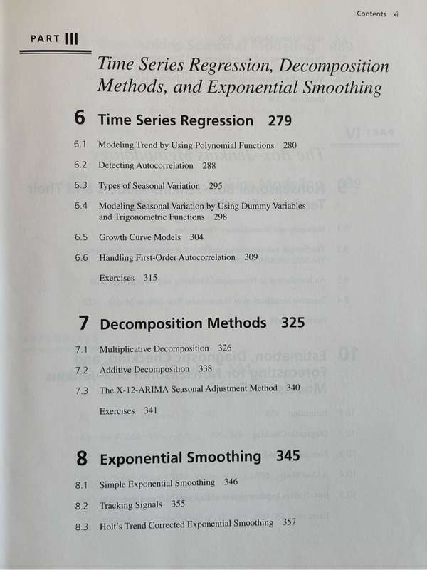 Forecasting, Time Series, and Regression 4th Edition with CD, Bowerman- OConnel- Koehler book