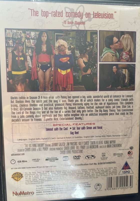 The Big Bang Theory TV Series Season 1 - 7 Collection