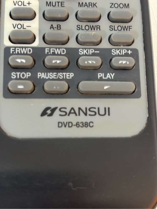 Sansui Remote DVD-638c
