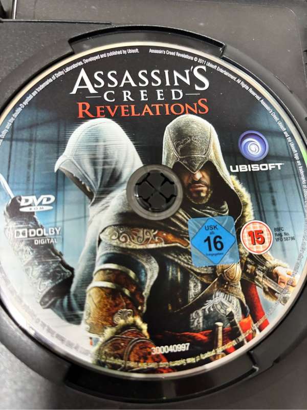 PC DVD ROM Assassins Creed Two Games Revelations, Creed 3 both special editions two disks each