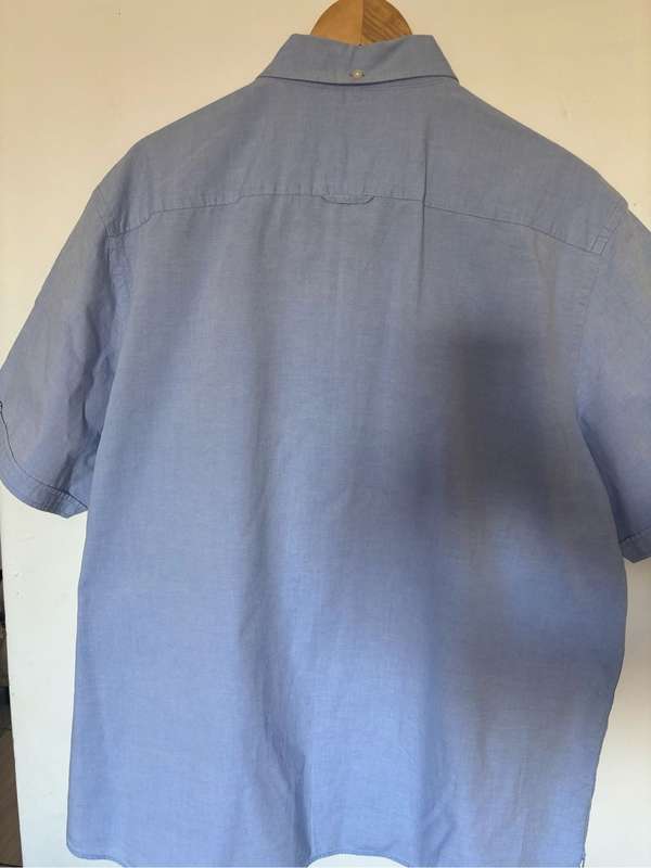 Super Sport Shirt Short Sleeve Mens XXL Blue