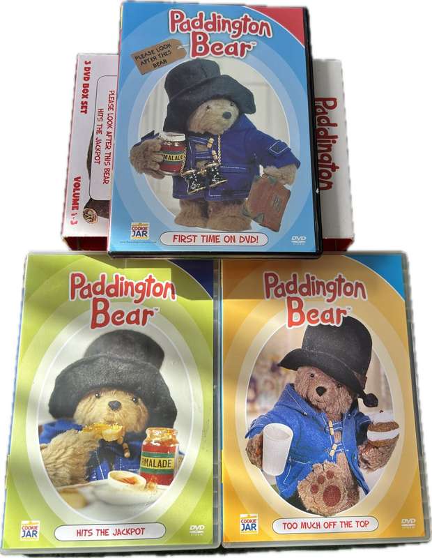 Paddington Bear 3 DVD Box Set Collectable Rare