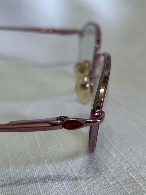 Jean-Marc Eyewear Frame Pink Metal Rare Vintage
