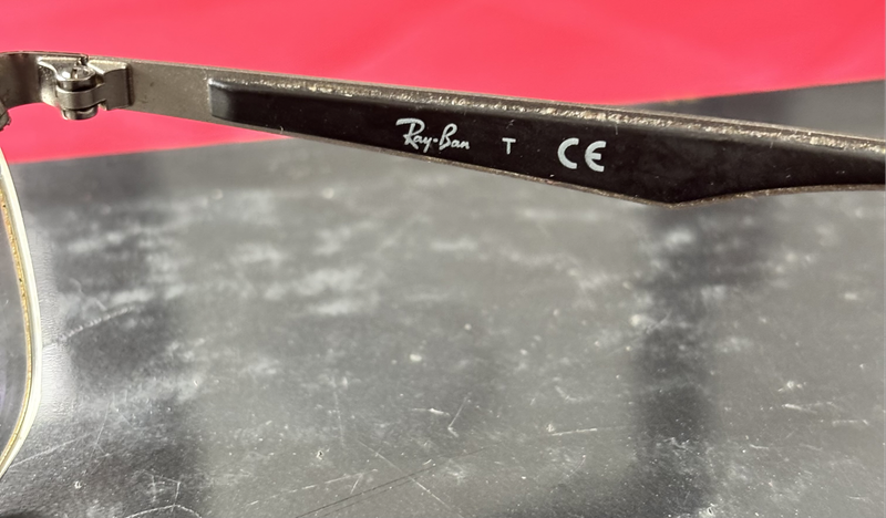 Ray-Ban Eyewear Eyeglass Silver and Black small RB 1052 4055 49-15 130