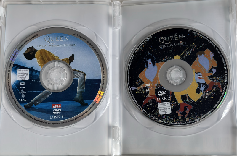 Music DVD Queen Live at Wembley Stadium 2 DVD set