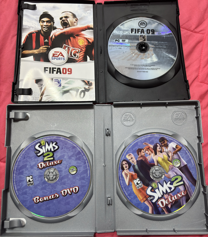 PC Games FIFA 09 & Sims 2 Deluxe