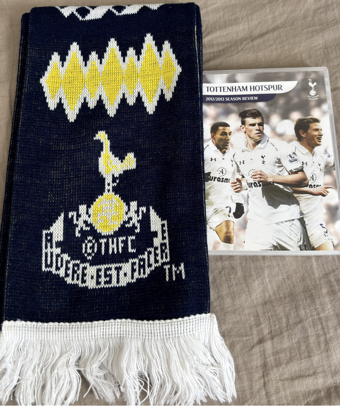 Tottenham Hotspur lot DVD 2012/2013 Season & Original UK Import Scarf