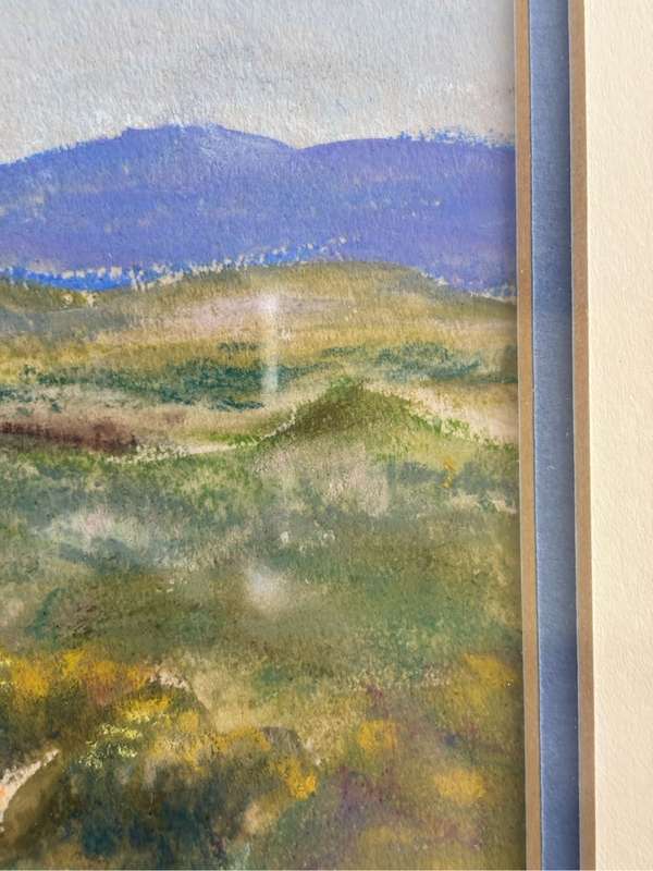 Painting by Lois Shield Spring Flowers in Pastel 32cm x 41cm with Frame