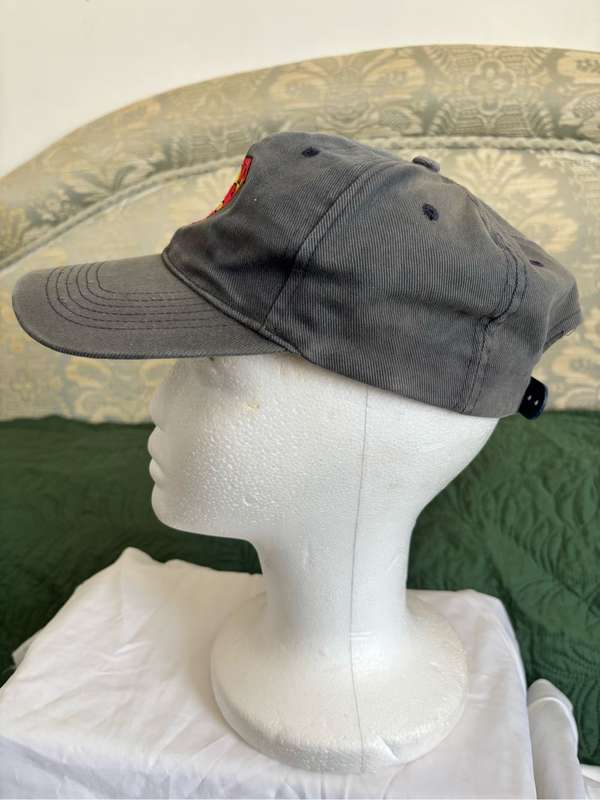 Superman Embroidered Baseball Hat Grey Vintage