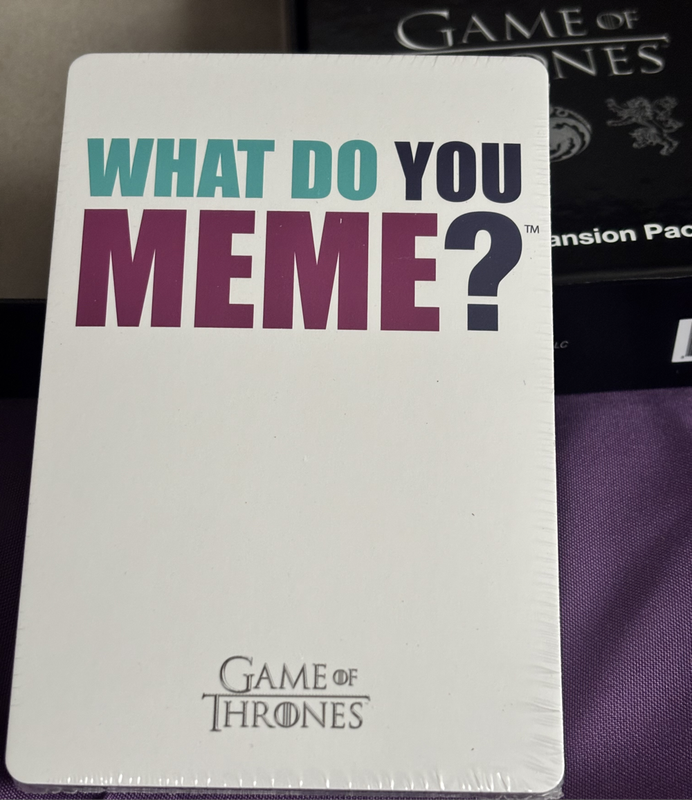 Game of Thrones Photo Expansion Pack What do you Meme? Core Game required medium size