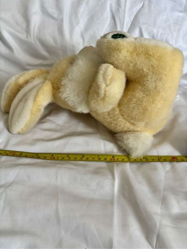 Easter Bunny Rabit with Carrot Feet Green Bow