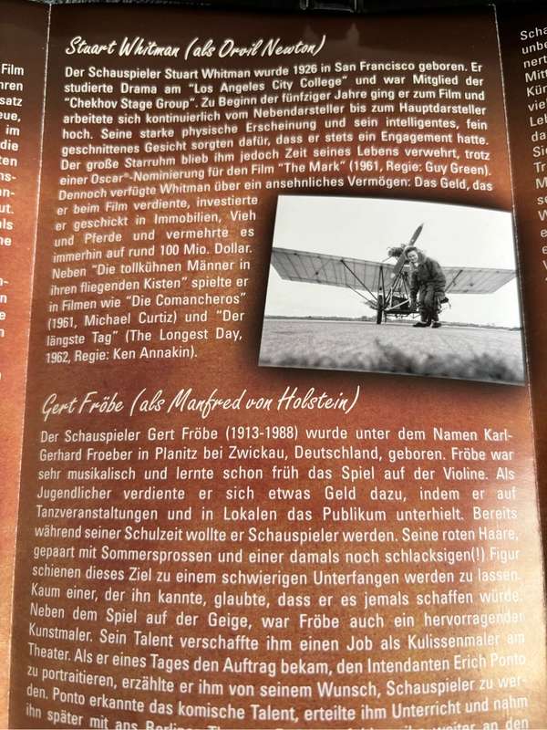 Two German DVDs Import Kleinen Muck & Die Tollkuhnen Manner in Ihren Fliegenden Kisten Classic