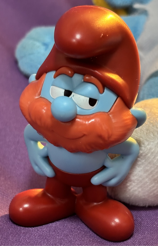 Smurf lot Smurffette Plush, Pappa Smurf and Gift Box