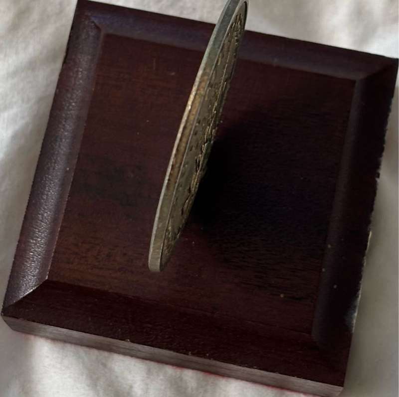Medal Metal 1996 South Africa New Zealand NICA on solid wood