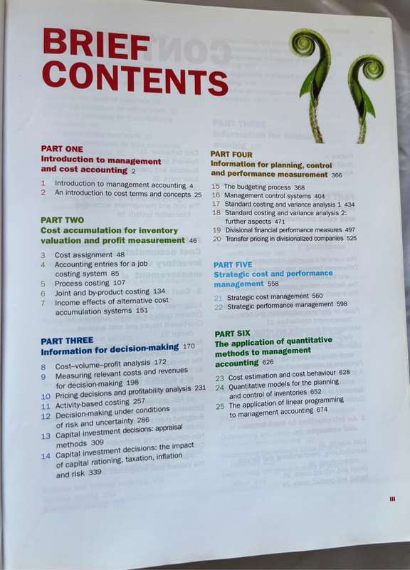 Management and Cost Accounting 9th Edition Colin Drury