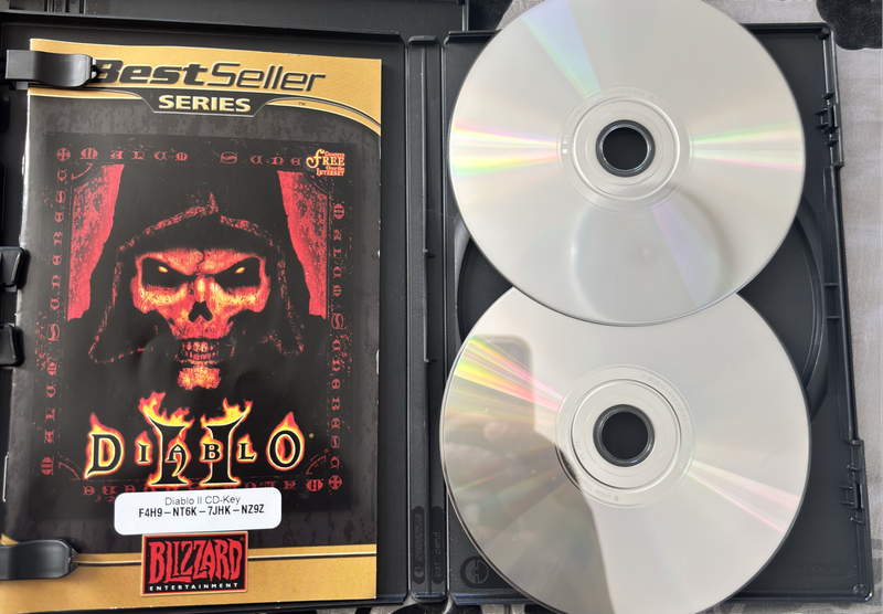 PC Diablo Reaper of Souls NO Game Big Box + Diablo 2 with CD 1&3 Only