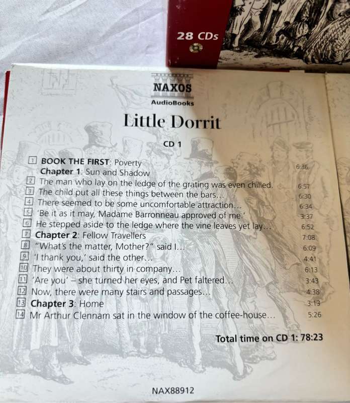 28 CDs Charles Dickens Little Dorrit The Complete Classics Read by Anton Lesser
