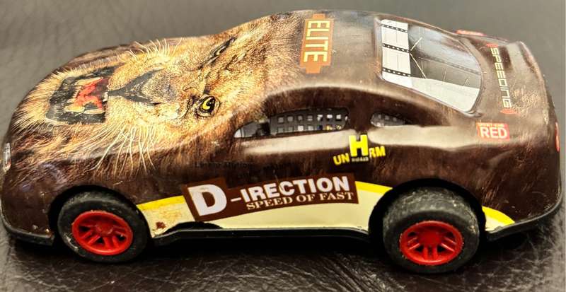 Die-Cast Racing Cars Full Animal Skin x 3