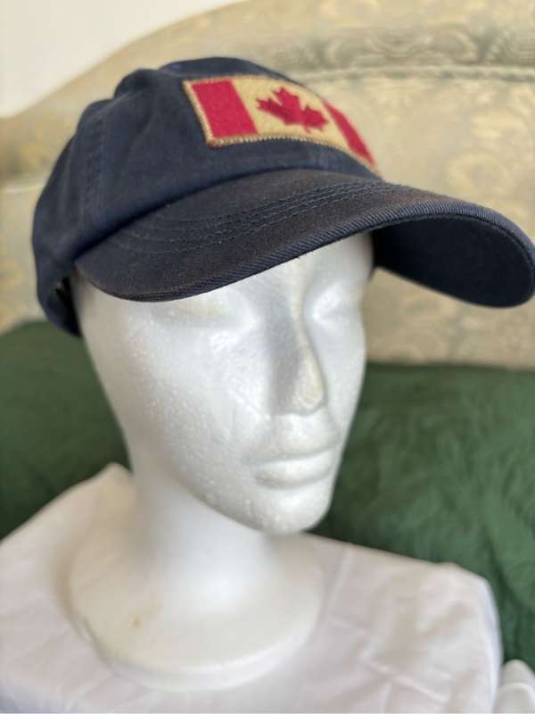 Roots Canada Baseball Cap Blue Vintage